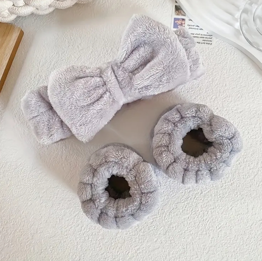 Headband & Wrist Towel Bands for facial cleansing routine!